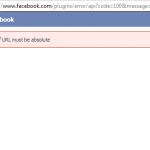 Facebook - The href URL must be absolute