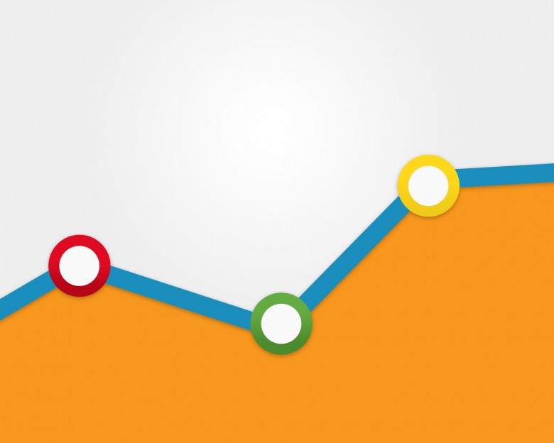 Google Analytics line graph example