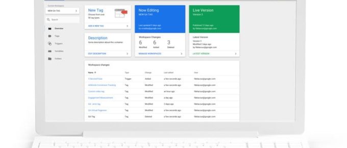 Google Tag Manager User Interface - credit: Google